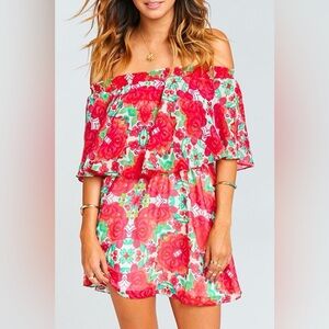 Show Me Your Mumu | Casita Off Shoulder Floral Mini Dress, Size M